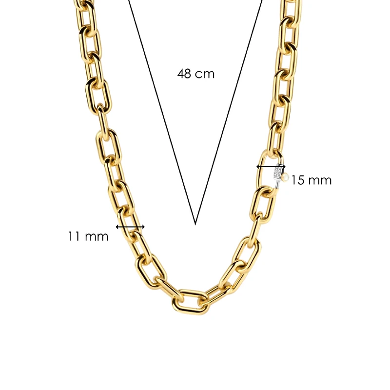 Chunky Golden Links Necklace
