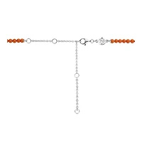 Orange Coral Stones Necklace Short