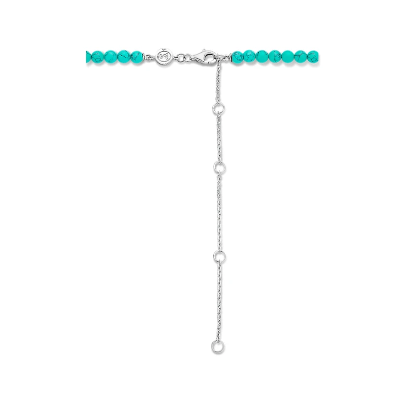 Turquoise Beads Necklace Long