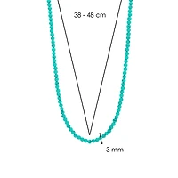 Turquoise Beads Necklace Long