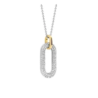 Golden Pave Link Necklace