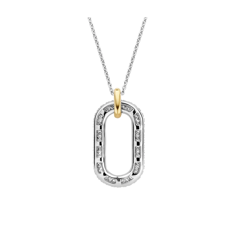 Golden Pave Link Necklace