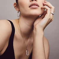 Golden Pave Link Necklace