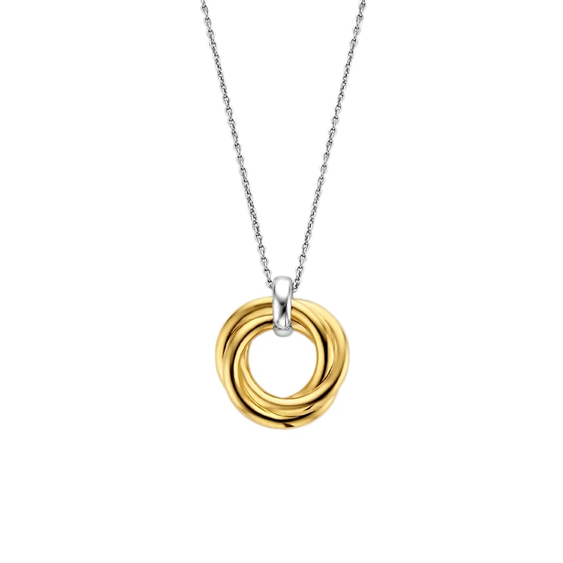 Modern Trinity Golden Necklace