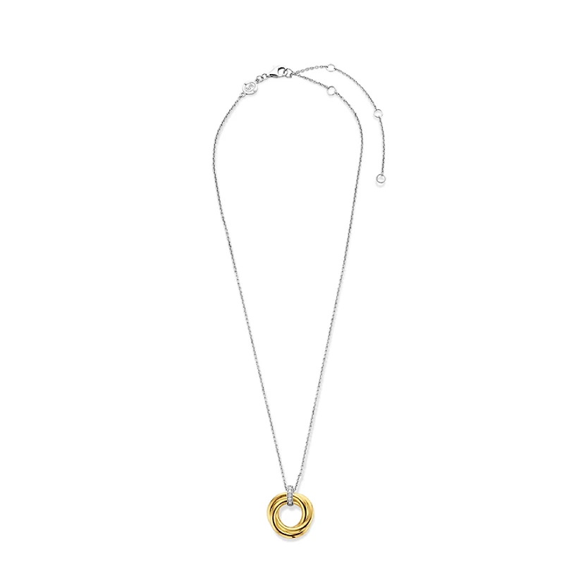 Modern Trinity Golden Necklace