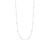 Zirconia by the Yard Silver Necklace