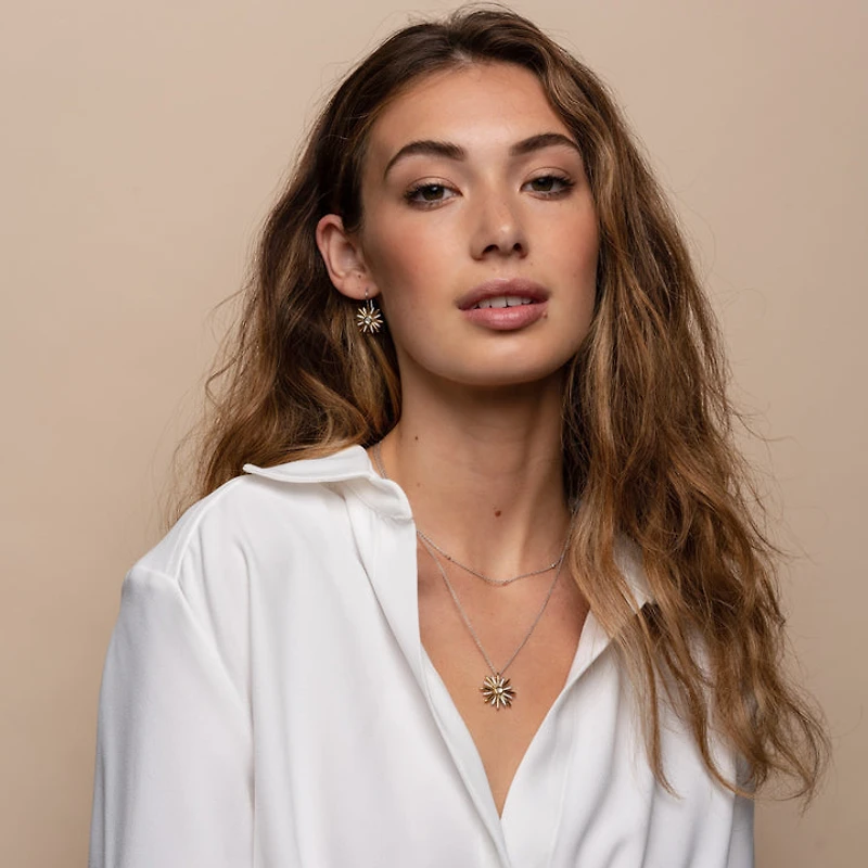 Zirconia by the Yard Silver Necklace