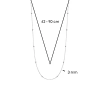 Zirconia by the Yard Silver Necklace
