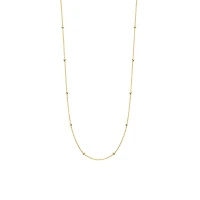 Zirconia By the Yard Golden Necklace