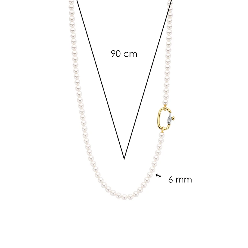 Pearl 6mm bead Necklace
