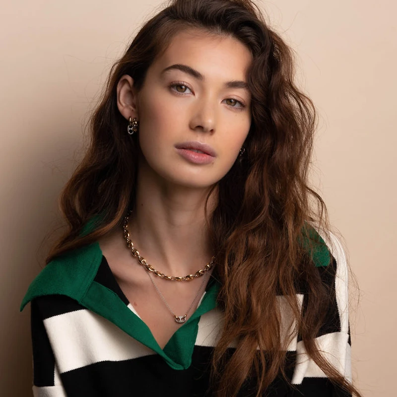 Puff Mariner G-Ucci Pave Necklace