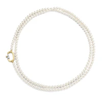 Modern Pearl Necklace 43''