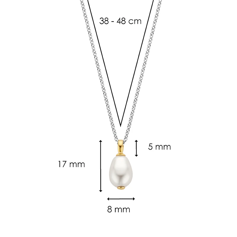 Baroque Pearl Drop Necklace
