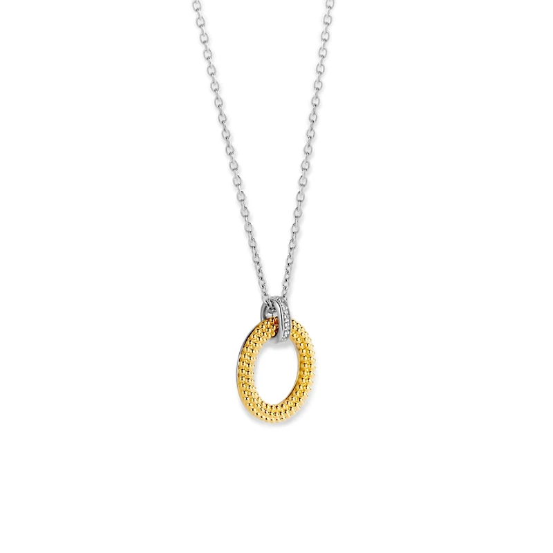 Golden Urchin Disk Necklace