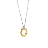 Golden Urchin Disk Necklace