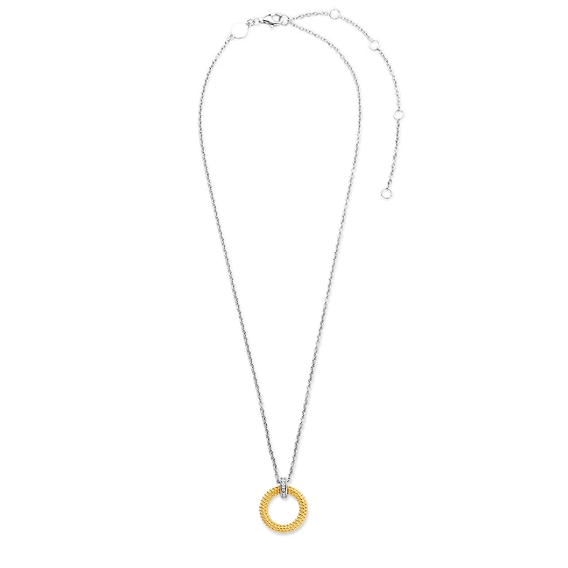 Golden Urchin Disk Necklace