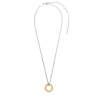 Golden Urchin Disk Necklace
