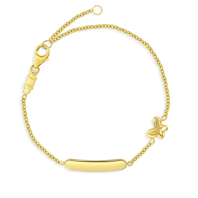 Engravable Butterfly Kids Valentino Bracelet