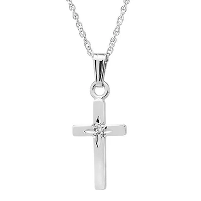 Cross Diamond Kids Necklace