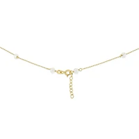 Kids Pearl Stations Gold Necklace