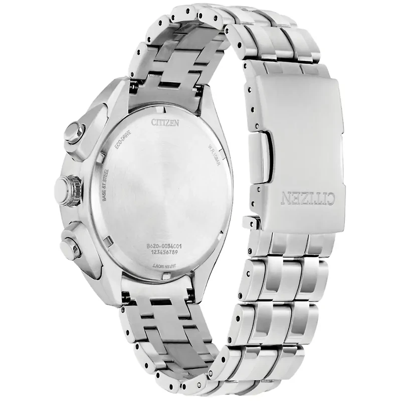 Carson 43MM Black/Steel Chronograph Watch