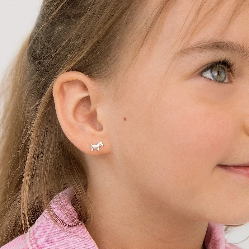 Kids Dog and Bone Earrings