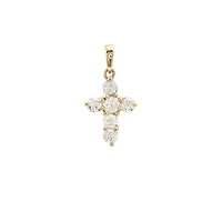 Cross 10MM Diamond Pendant