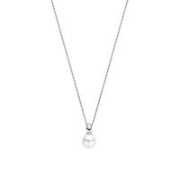 Cosmic Pearl Silver Necklace