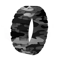 Tire design camo grey silicone ring