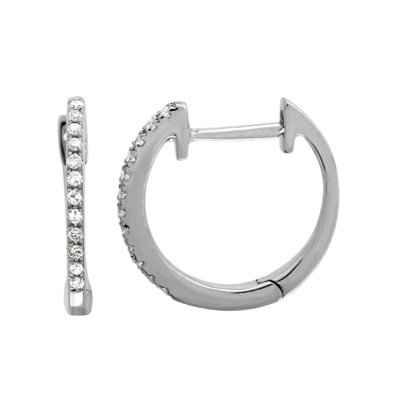Diamond Huggie 12.5MM Earrings
