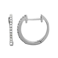 Diamond Huggie 12.5MM Earrings