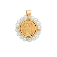 Virgen Guadalupe Pearl 14.5MM Pendant