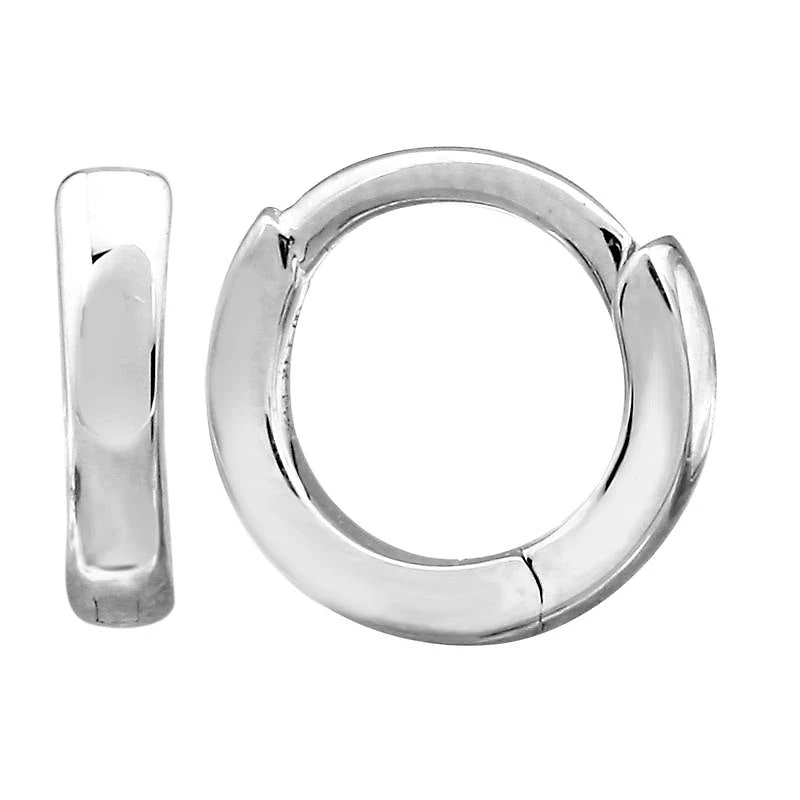 7MM Mini Huggie Earrings 14KW