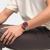 Scarlet shimmer 45MM Watch