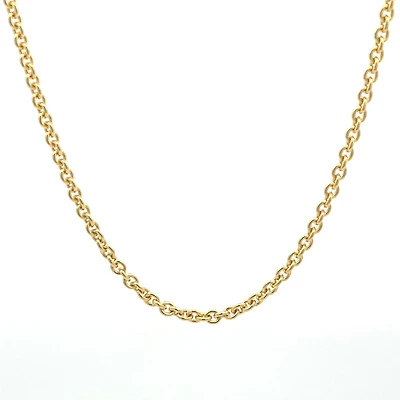 Oval 2.5MM Solid Chain