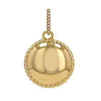 Round Puff Diamond Pendant