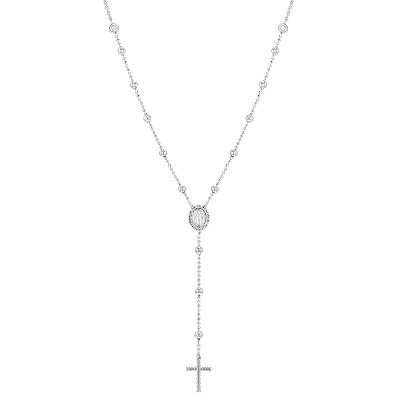 Ball Chain Rosary Girls Necklace