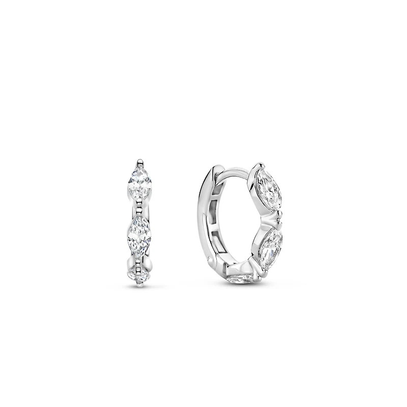 Marquise Huggie Earrings