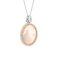 Milky White Disk Necklace