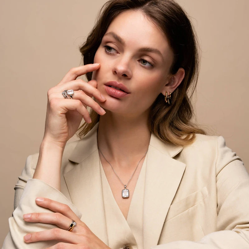 Clear Gem Necklace