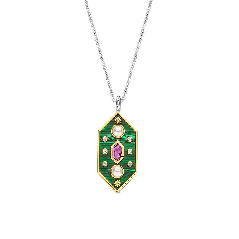 Celestial Malachite Stellar Pendant