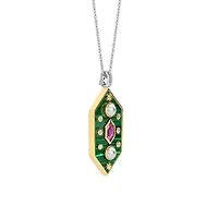 Celestial Malachite Stellar Pendant