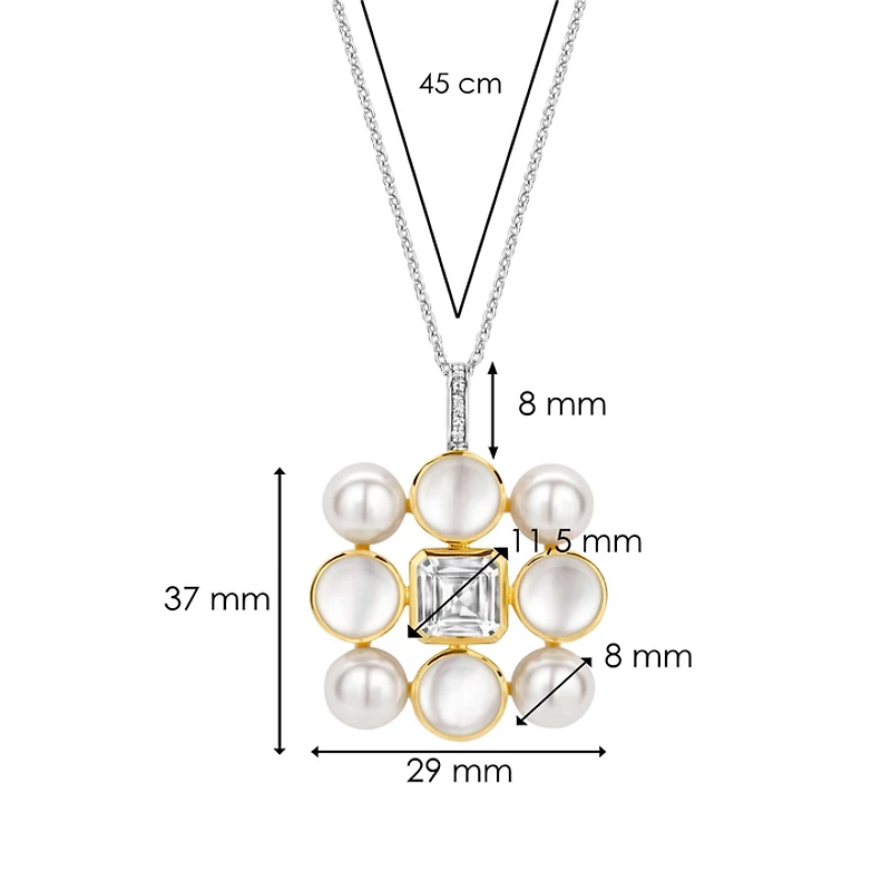 Pearl Cluster Large Necklace