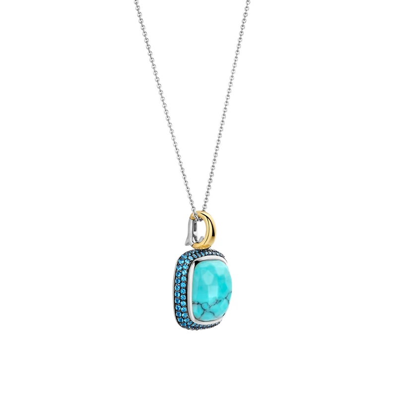 Cushion Turquoise Large Necklace