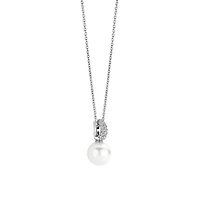 Graceful Pearl Pave Necklace