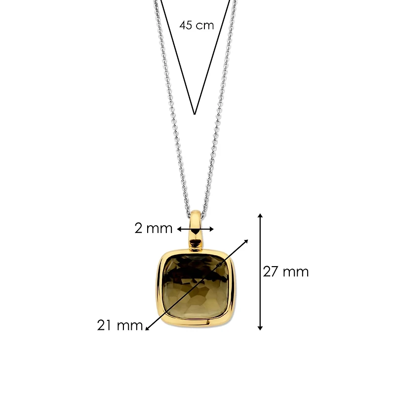 Cushion Khaki Necklace