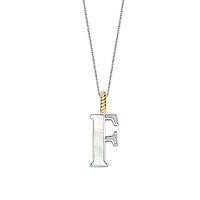 Initial Necklace Mother Pearl