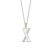 Initial Necklace Mother Pearl