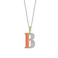Initial Necklace Orange
