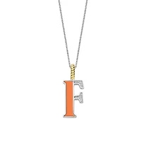 Initial Necklace Orange